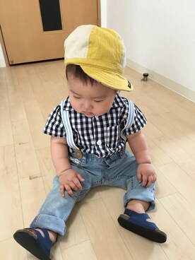 「サンサンサンさわやかサンダル祭」｜☆SOUMA☺︎さん（キッズ・70cm）の夏コーディネート