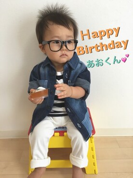 ☆SOUMA☺︎さん（キッズ・70cm）の夏コーディネート