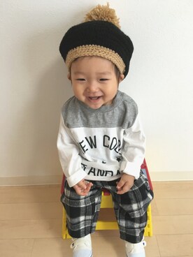 ☆SOUMA☺︎さん（キッズ・70cm）の秋コーディネート