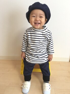 ☆SOUMA☺︎さん（キッズ・70cm）の秋コーディネート