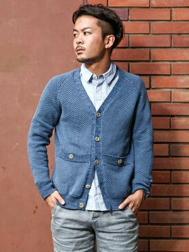 熊さん（メンズ・178cm）の春コーディネート