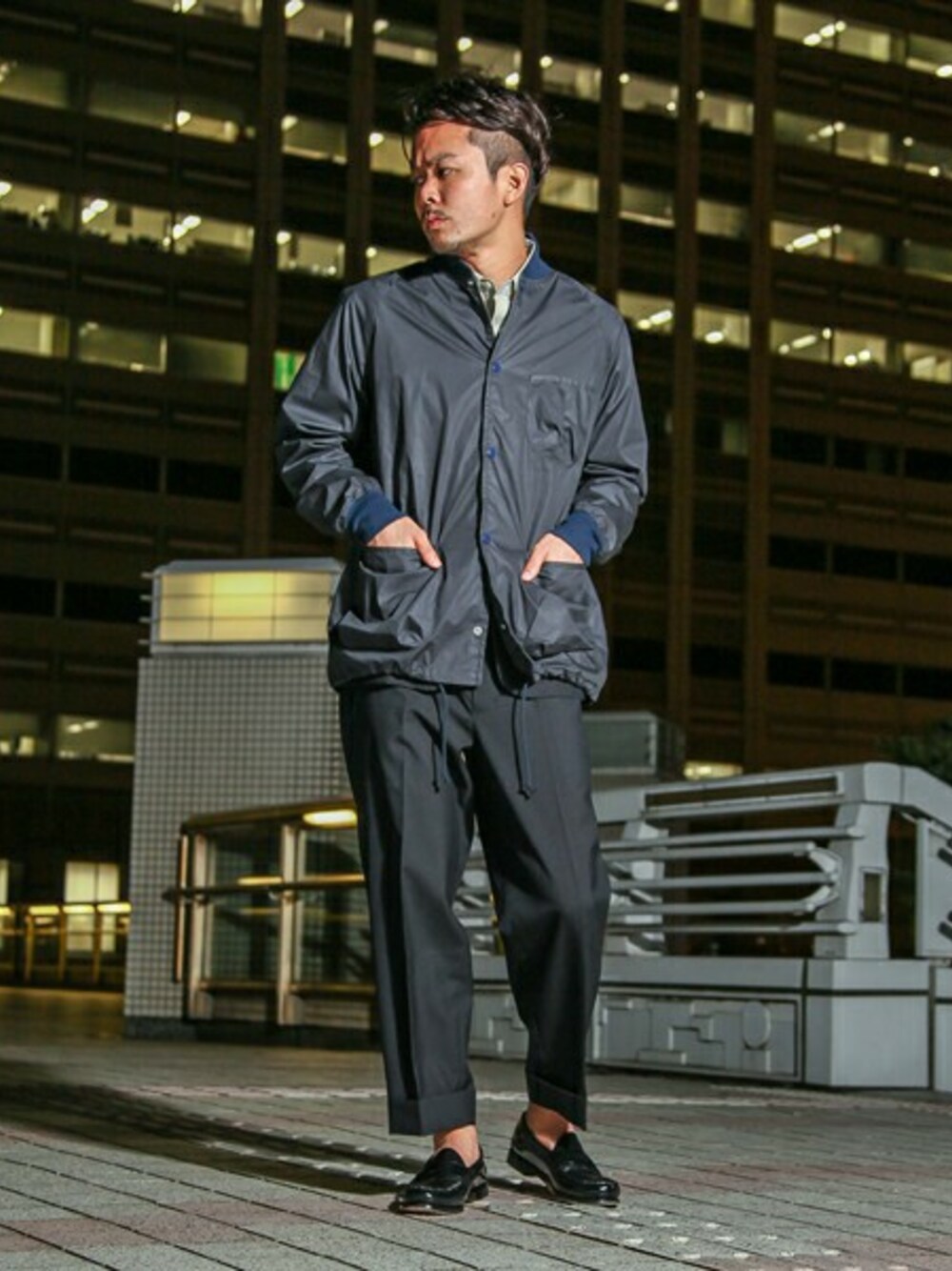 rdv o globe サイズ2 ナイロンジャケット rdv o globe サイズ2 ナイロンジャケット ☆良質ナイロンオックス素材