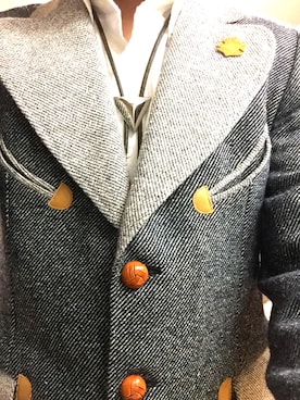 「JOHN LAWRENCE SULLIVAN accessory（ジョンローレンスサリバンアクセサリー）のアイテム」を使った、さにさん（メンズ・170cm）の春コーディネート