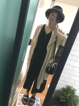「And A（アンドエー）のアイテム（その他アウター）」を使った、アヤナさん（レディース・162cm）の夏コーディネート
