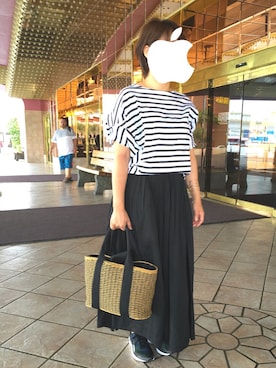 「H&M（エイチ・アンド・エム）のアイテム（バングル/リストバンド）」を使った、marota さん（レディース・156cm）の夏コーディネート