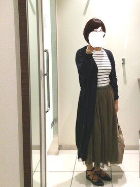 marota さんの「チュールギャザースカート【niko and...】」を使ったコーディネート