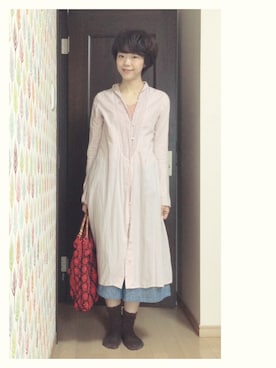 「キュロット」｜「アイテム（ワンピース/ドレス）」を使った、よしさん（レディース・163cm）の夏コーディネート