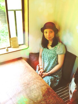 「アイテム（つなぎ/オールインワン、グリーン系）」を使った、Y-tanu.さん（レディース・157cm）の夏コーディネート