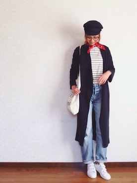 「TODAYFUL（トゥデイフル）のVintageトートバッグ（トートバッグ）」を使った、みーさん（レディース・171cm）の春コーディネート