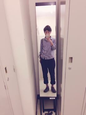 「青系コーデ」｜あっきーさん（メンズ・172cm）の秋コーディネート