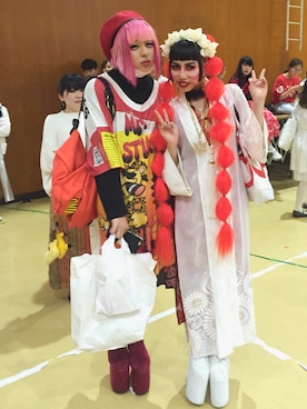 「文化服装学院」｜「アイテム（その他）」を使った、ねむいさん（レディース・158cm）の春コーディネート