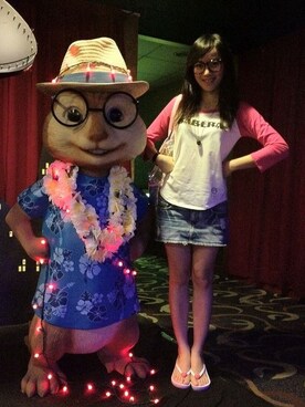 「アイテム（チャーム、ブラウン系）」を使った、queenieさん（レディース・161cm）の夏コーディネート