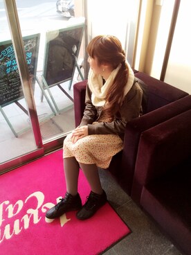 「Samansa Mos2（サマンサ モスモス）のアイテム（ジャケット/アウター）」を使った、Sallyさん（レディース・162cm）の冬コーディネート