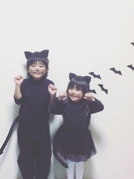 「5歳」｜「アイテム（その他トップス）」を使った、JURIさん（キッズ・90cm）の秋コーディネート