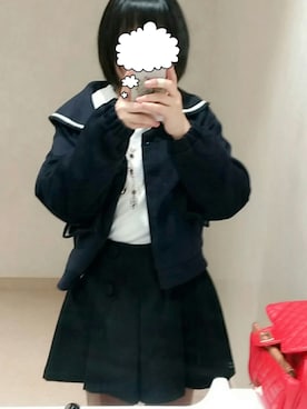 「二連ネックレス」｜🍒𓈒𓏸さん（レディース・153cm）の冬コーディネート