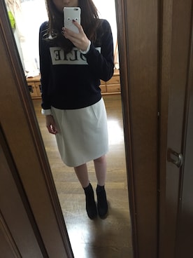 「abahouse」｜「アイテム（ブーティ）」を使った、ゆいさん（レディース・159cm）の秋コーディネート