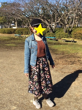 「アイテム（クラッチバッグ、グレー系）」を使った、はるさん（レディース・158cm）の冬コーディネート