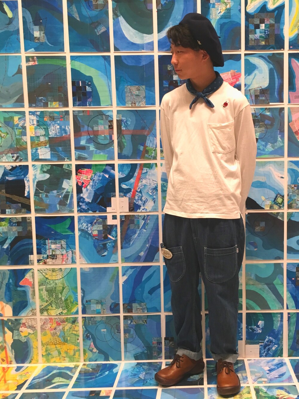 「BEAMS、hiromichi by HIROMICHI NAKANO、FRAPBOIS、ne-net、mercibeaucoup,、Paul Smith、Re:getA、あいちトリエンナーレ、ベレー帽、秋のコーデ」｜「あいちトリエンナーレ2016のアイテム（その他、その他）」を使った、◎みつ◎さん（メンズ・169cm）の秋コーディネートの1枚目の写真