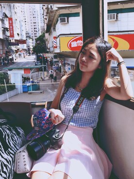 「TRIP」｜「アイテム（キャップ）」を使った、moonさん（レディース・160cm）の秋コーディネート