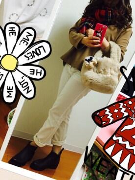 chanmihoさん（レディース・154cm）の冬コーディネート