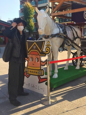 「GOSTAR DE FUGA（ゴスタール ジフーガ）のアイテム（ダウンジャケット/コート）」を使った、in.Gさん（メンズ・178cm）の秋コーディネート