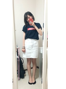 「179/WG（イチナナキュウダブルジー）のアイテム（サロペット/オーバーオール）」を使った、ももんがさん（レディース・160cm）の夏コーディネート
