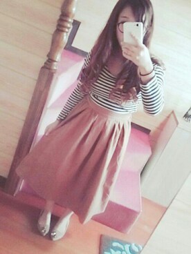 「ESPERANZA（エスペランサ）のアイテム（バレエシューズ）」を使った、*.♡yupo♡.*さん（レディース・148cm）の秋コーディネート