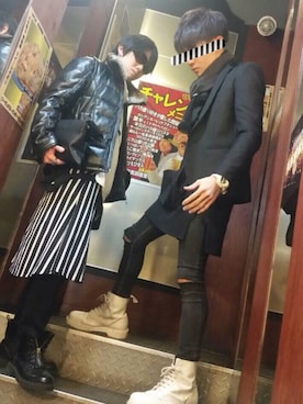 「飲み会」｜Ryuya Sakuraiさん（メンズ・170cm・20代）の冬コーディネート