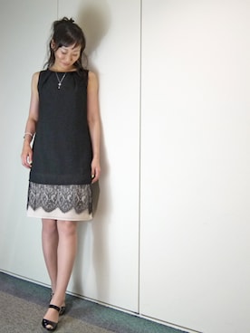 「アイテム（ドレス）」を使った、komikaさん（レディース・159cm）の夏コーディネート