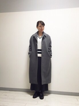 「G.V.G.V.（ジーヴィージーヴィー）のアイテム（その他アウター）」を使った、yukaさん（レディース・161cm）の冬コーディネート