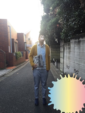 「TALKING ABOUT THE ABSTRACTION（トーキング　アバウト　ジ　アブストラクション）のアイテム（バッグ）」を使った、you_woodsさん（メンズ・169cm）の冬コーディネート
