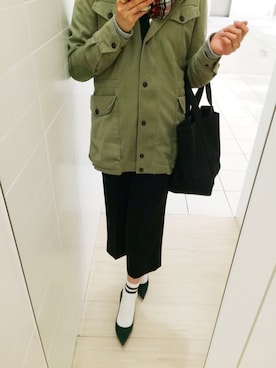 「rag & bone（ラグアンドボーン）のアイテム（ミリタリージャケット）」を使った、fumikoさん（レディース・159cm）の春コーディネート
