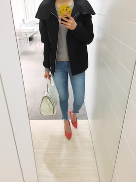 「CELINE（セリーヌ）のアイテム（その他アウター）」を使った、fumikoさん（レディース・160cm）の春コーディネート