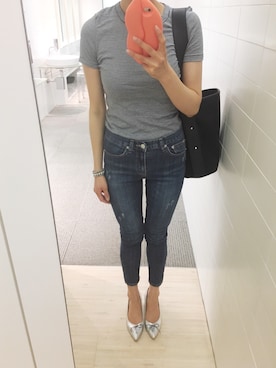 「imvely（-）のアイテム（パンプス）」を使った、fumikoさん（レディース・160cm）の秋コーディネート