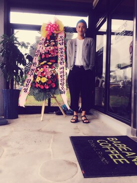 민건さん(メンズ・183cm)の夏コーディネート