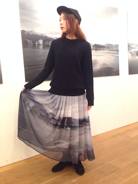 「アニエスベー」｜agnes b. Aoyamaさん（レディース・155cm）の秋コーディネート