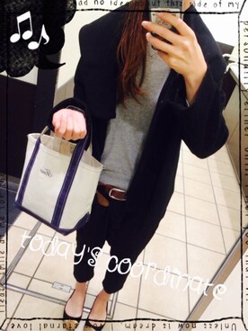 「COLLAGE GALLARDAGALANTE（コラージュガリャルダガランテ）のアイテム（ジャケット/アウター、ブラック系）」を使った、Tomomi❤︎さん（レディース・165cm）の秋コーディネート