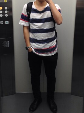 「BACK NUMBER（バックナンバー）のアイテム（ブーツ）」を使った、kankanさん（メンズ・172cm）の夏コーディネート