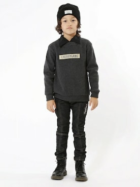 「CHUBBYGANG（チャビーギャング）のアイテム」を使った、CHUBBYGANGさん（キッズ・118cm）の夏コーディネート