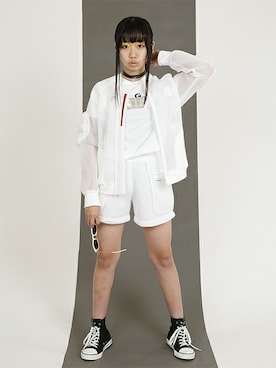 「カッコイイ女子」｜「アイテム（財布/小物）」を使った、CHUBBYGANGさん（レディース・153cm）の冬コーディネート