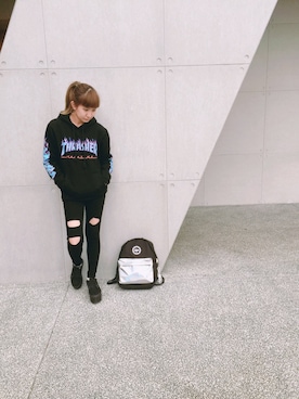 「HOPE（ホープ）のアイテム」を使った、I -Linさん（レディース・163cm）の秋コーディネート