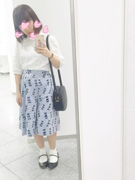「キュロット」｜「アイテム（アナログ腕時計）」を使った、ykさん（レディース・148cm）の秋コーディネート