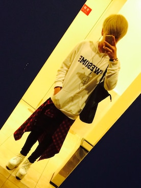 「アイテム（バングル/リストバンド）」を使った、HAYATOさん（メンズ・170cm・10代）の夏コーディネート