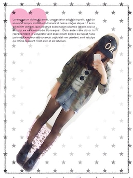 「3rd by VANQUISH（サードバイヴァンキッシュ）のアイテム（パンツ）」を使った、❣N°ω°さん（レディース・158cm）の春コーディネート