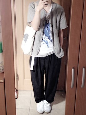 「keisuke kanda（ケイスケカンダ）のアイテム（バッグ）」を使った、takuさん（メンズ・178cm）の夏コーディネート