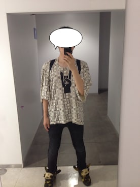 「NEIL BARRETT（ニールバレット）のアイテム（デニムパンツ）」を使った、メジロマックイーン🐴さん（メンズ・176cm）の秋コーディネート