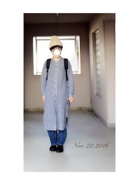 「prit（プリット）のアイテム（ワンピース/ドレス）」を使った、c_o_c_oさん（レディース・158cm）の秋コーディネート