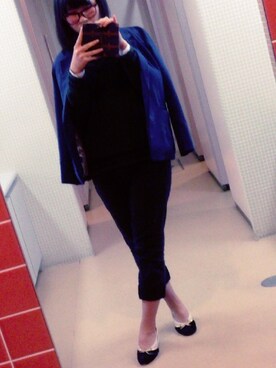 「tiptop（ティップトップ）のアイテム（テーラードジャケット）」を使った、kajikajiさん（レディース・162cm）の冬コーディネート