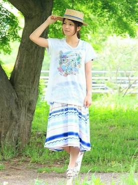 「チチカカ（チチカカ）のアイテム」を使った、ジェイさん（レディース・152cm）の春コーディネート