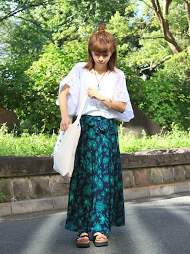 「チチカカ（チチカカ）のアイテム」を使った、ジェイさん（レディース・152cm）の夏コーディネート